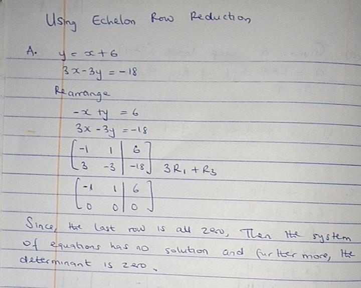 How many solutions will each system of linear equations have? Match the
