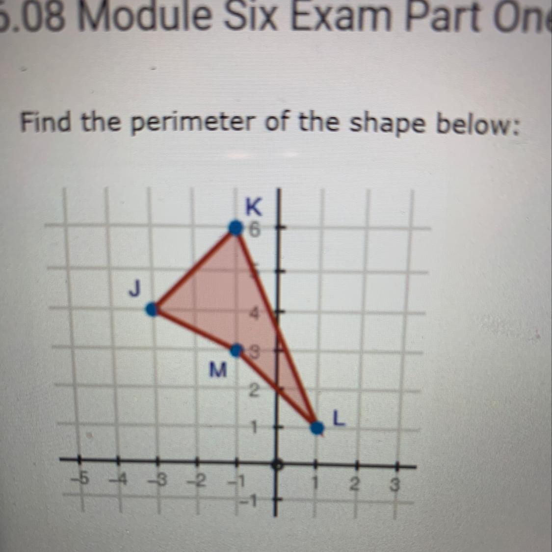 Find The Perimeter Of The Shape Below: - Brainly.com