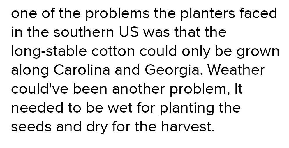 what problems did the southern cotton planters face?