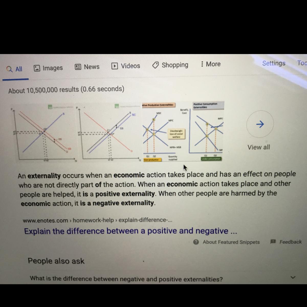 1) Explain the difference between a negative and a