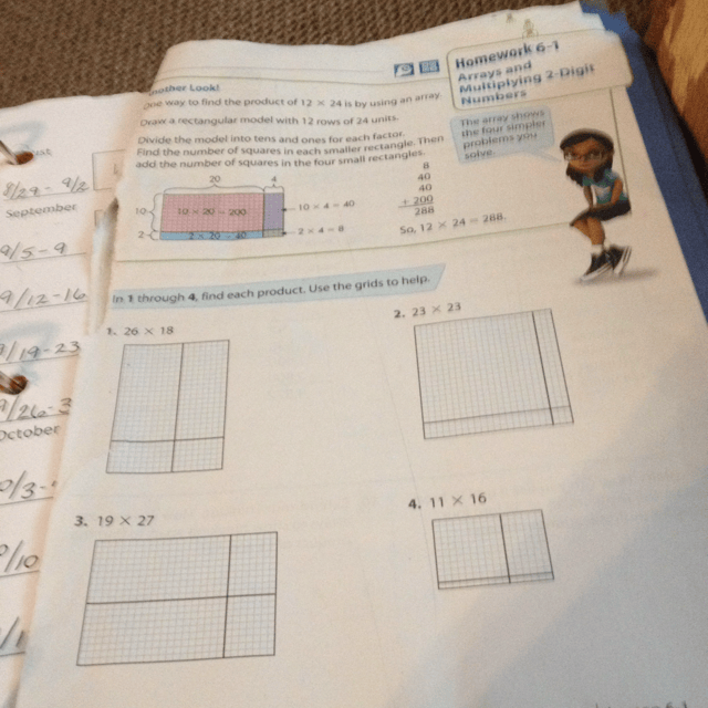 Find each product.Use grids to help.