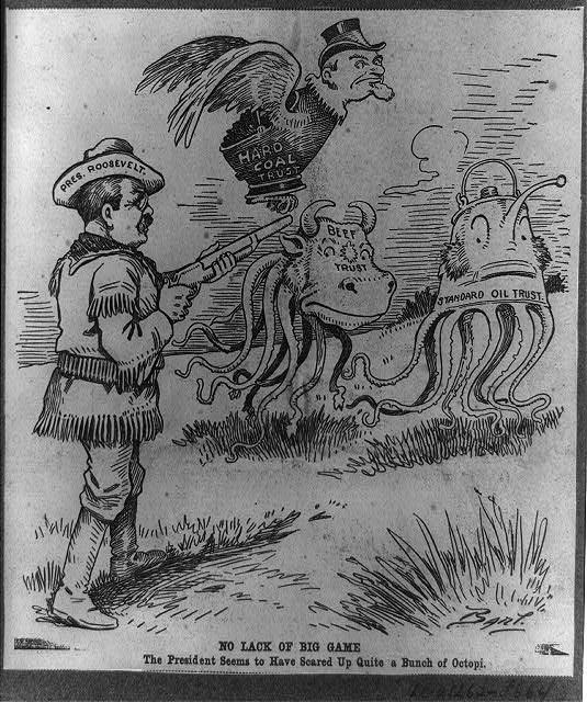 What event is best represented below? Roosevelt's use of the Sherman