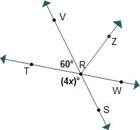 Given: Mtrv = 60° Mtrs = (4X)° Prove: X = 30 What Is The Missing Reason In Step 3? - Brainly.com