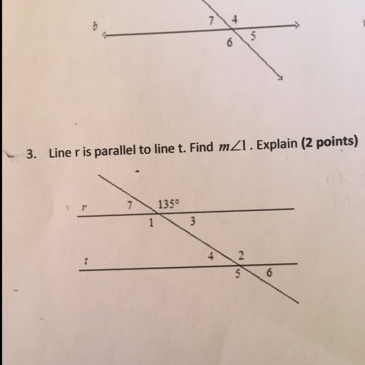 Line R Is Parallel To Line T. Find M1. Explain - Brainly.com