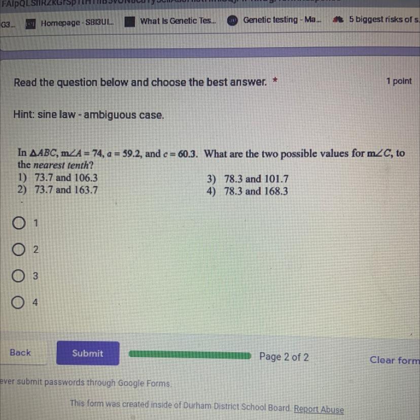 I’d just like to know the answer