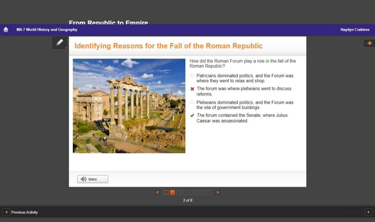How did the Roman Forum reflect the democratic values of