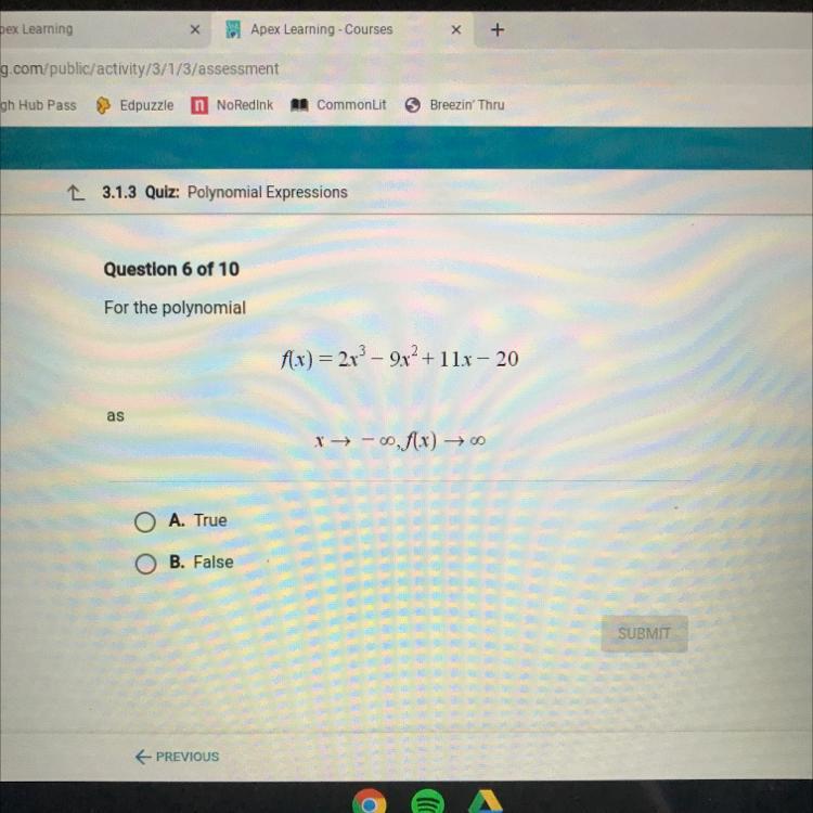 For the polynomial f(x)=2x^39x^2+11x20 as