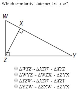 Which Similarity Statement Is True?Having Some Trouble With This And Would Really Appreciate It If - Brainly.com