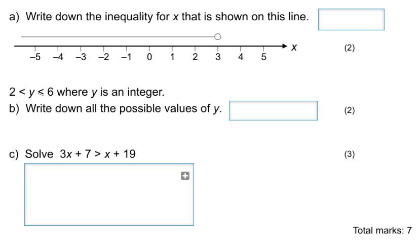 📈Write the inequality for x that is shown on this line. Can you answer