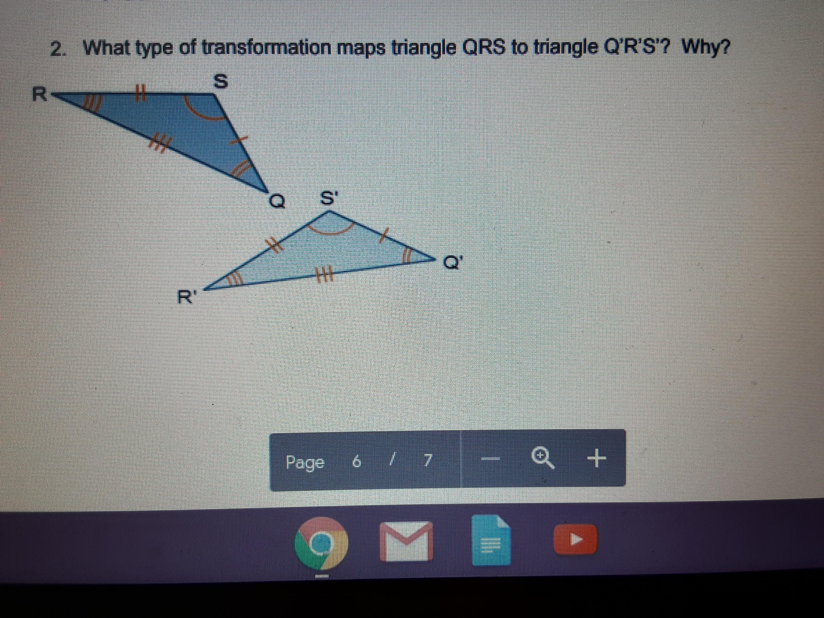 what-type-of-transformation-maps-qrs-to-q-r-s
