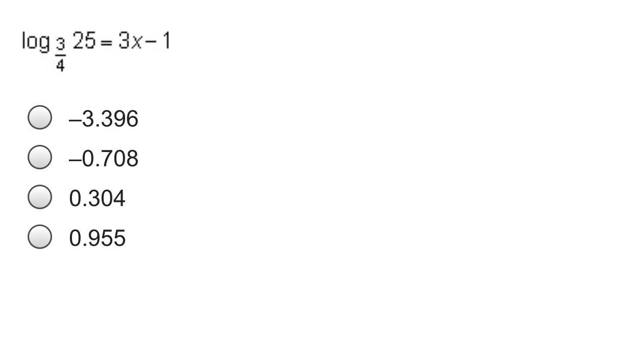 What is the approximate value of x in the equation below.