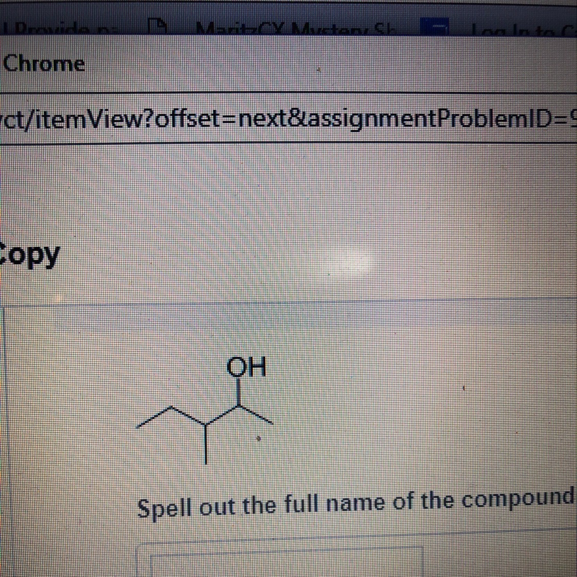 Spell out full name of compound