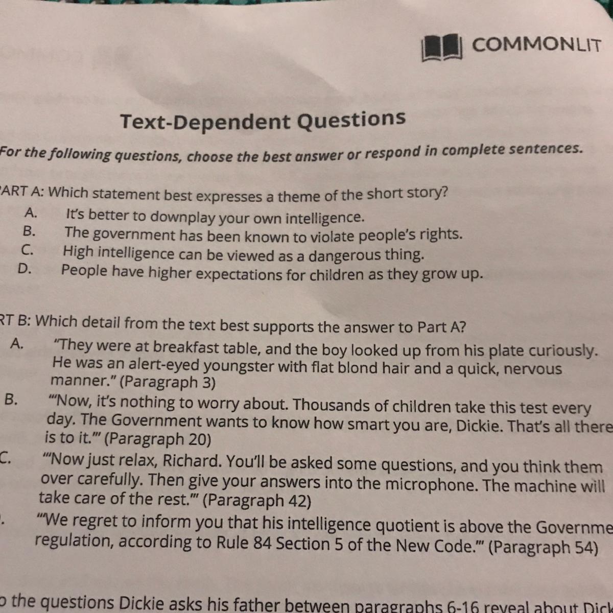 Cell One Commonlit Answers Commonlit Answers All The Stories And