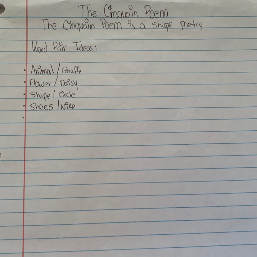 Cinquain Poem About Flowers