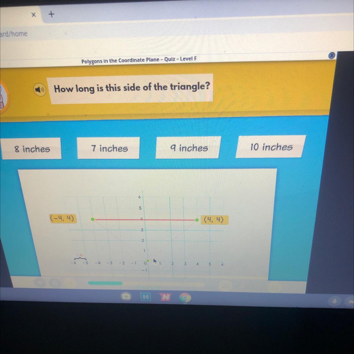 how long is the side of the triangle ?