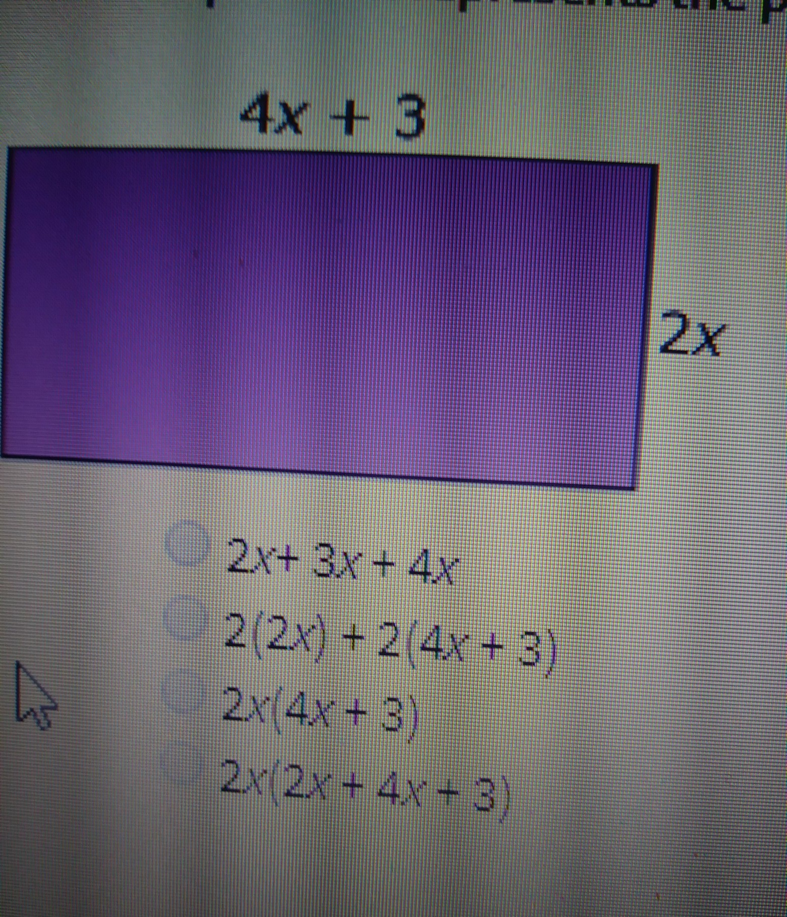 Which Expression Represents The Perimeter Of The Model Shown Below? Please Help - Brainly.com