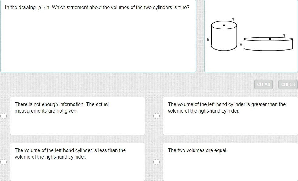 (HELP ME PLEASE) In the drawing, g > h. Which statement