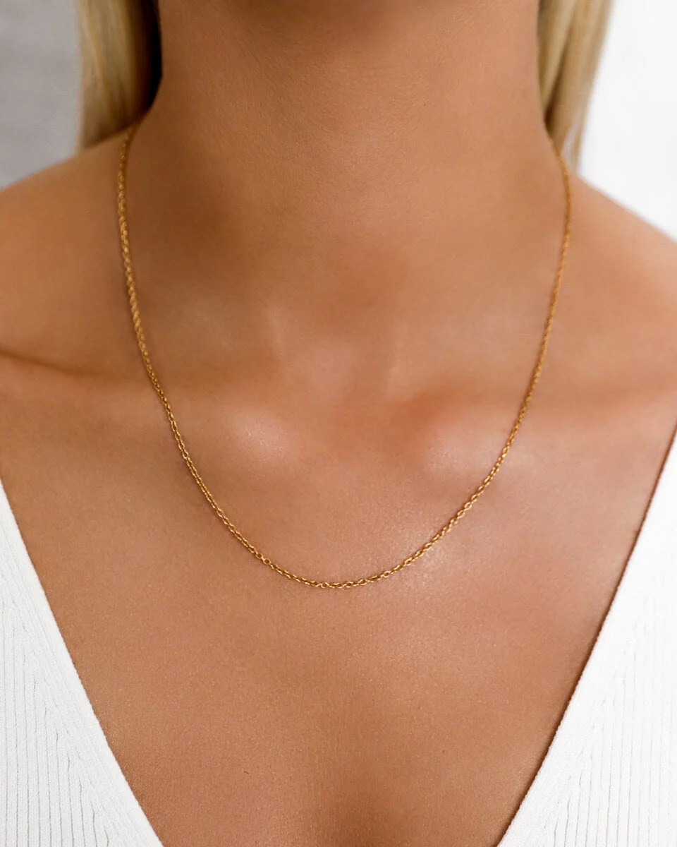 Fine Chain Necklace (Gold) Abbott Lyon US