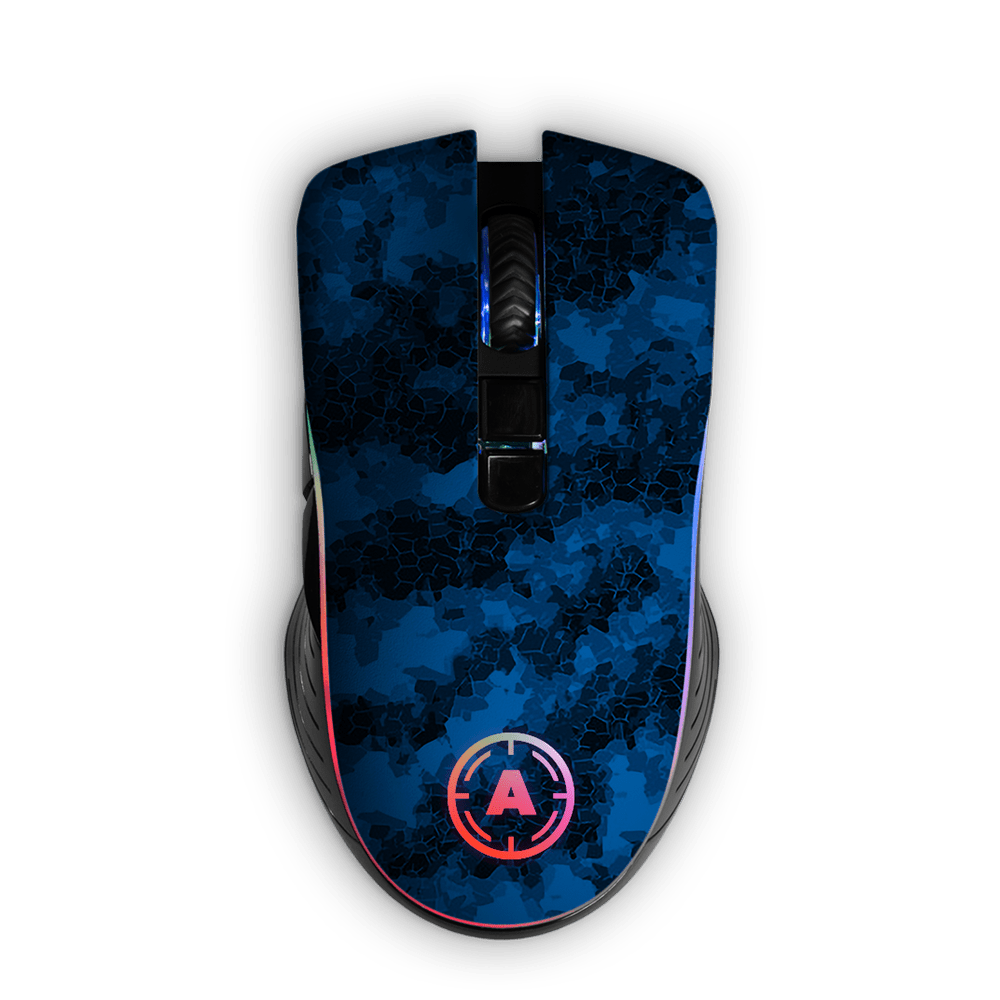 Aim Digi Camo Blue RGB Mouse Aimcontrollers