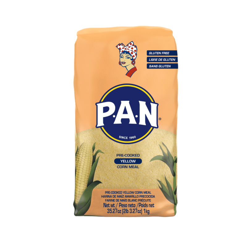 P.A.N. PRECOOKED YELLOW CORN MEAL 2LB. (GLUTEN FREE) P.A.N. USA
