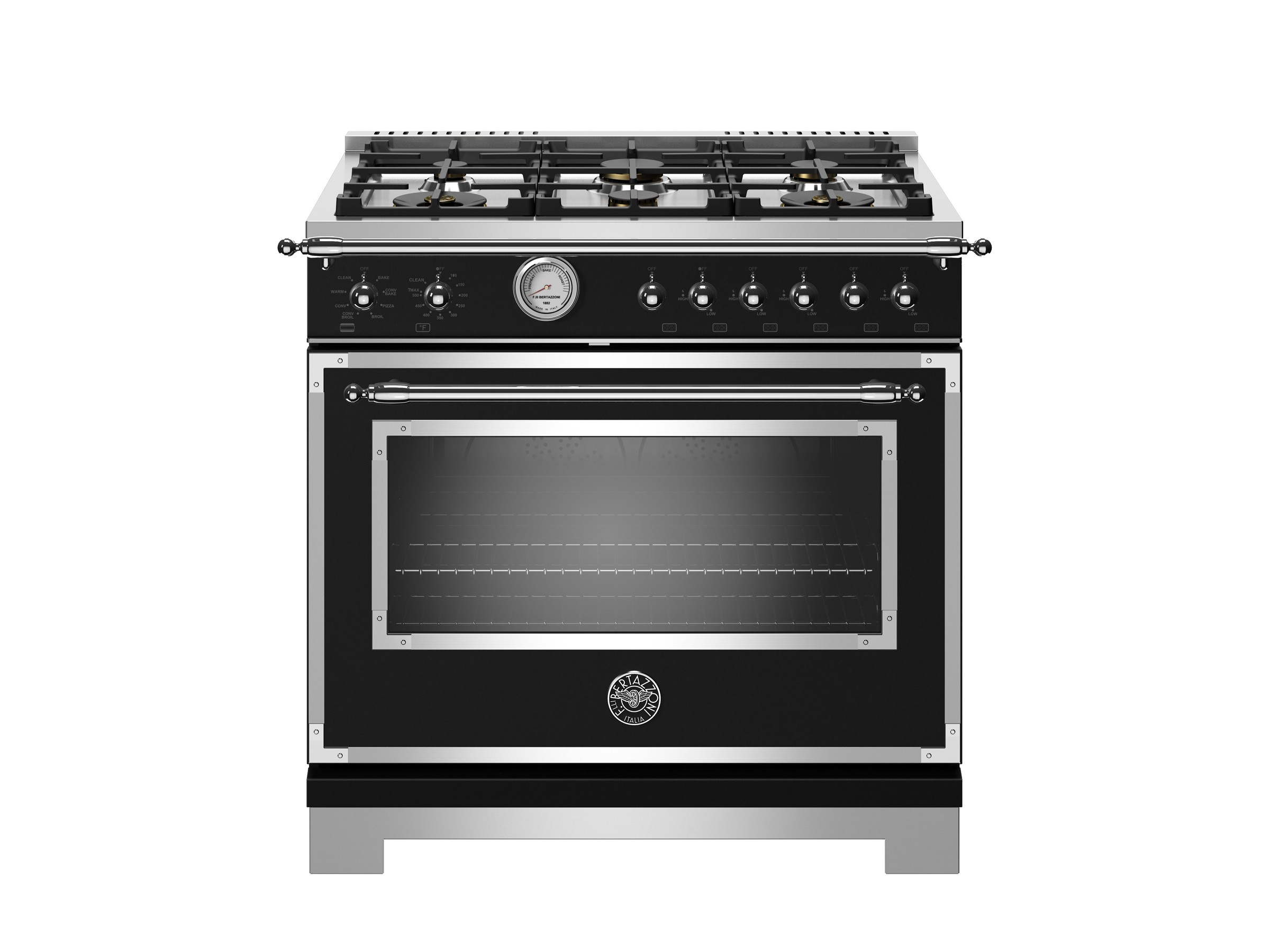36 TShape Wallmounted Hood, 1 motor 600 CFM Bertazzoni