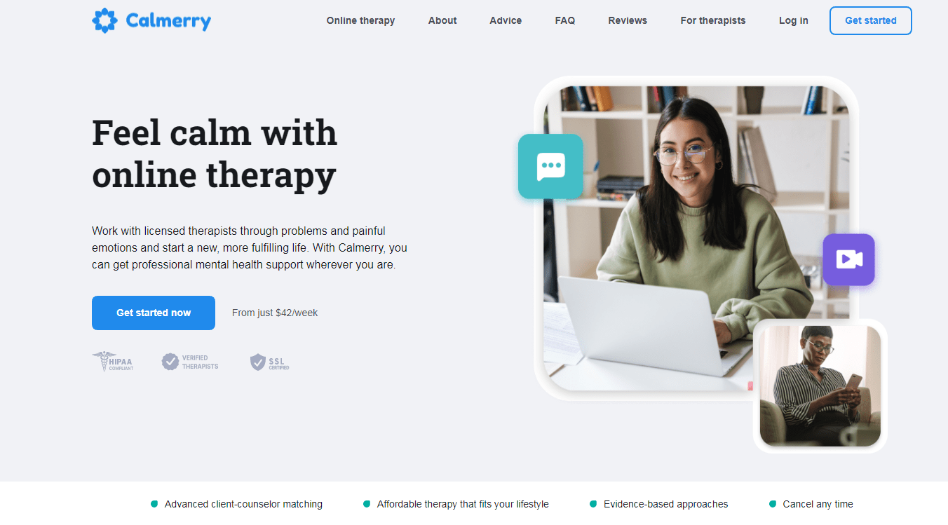 Video Chat Therapy — Talk to a Therapist Online