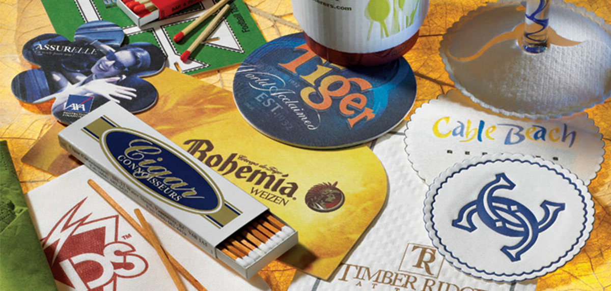 Coasters Plus Promotional Custom Printed Paper Products