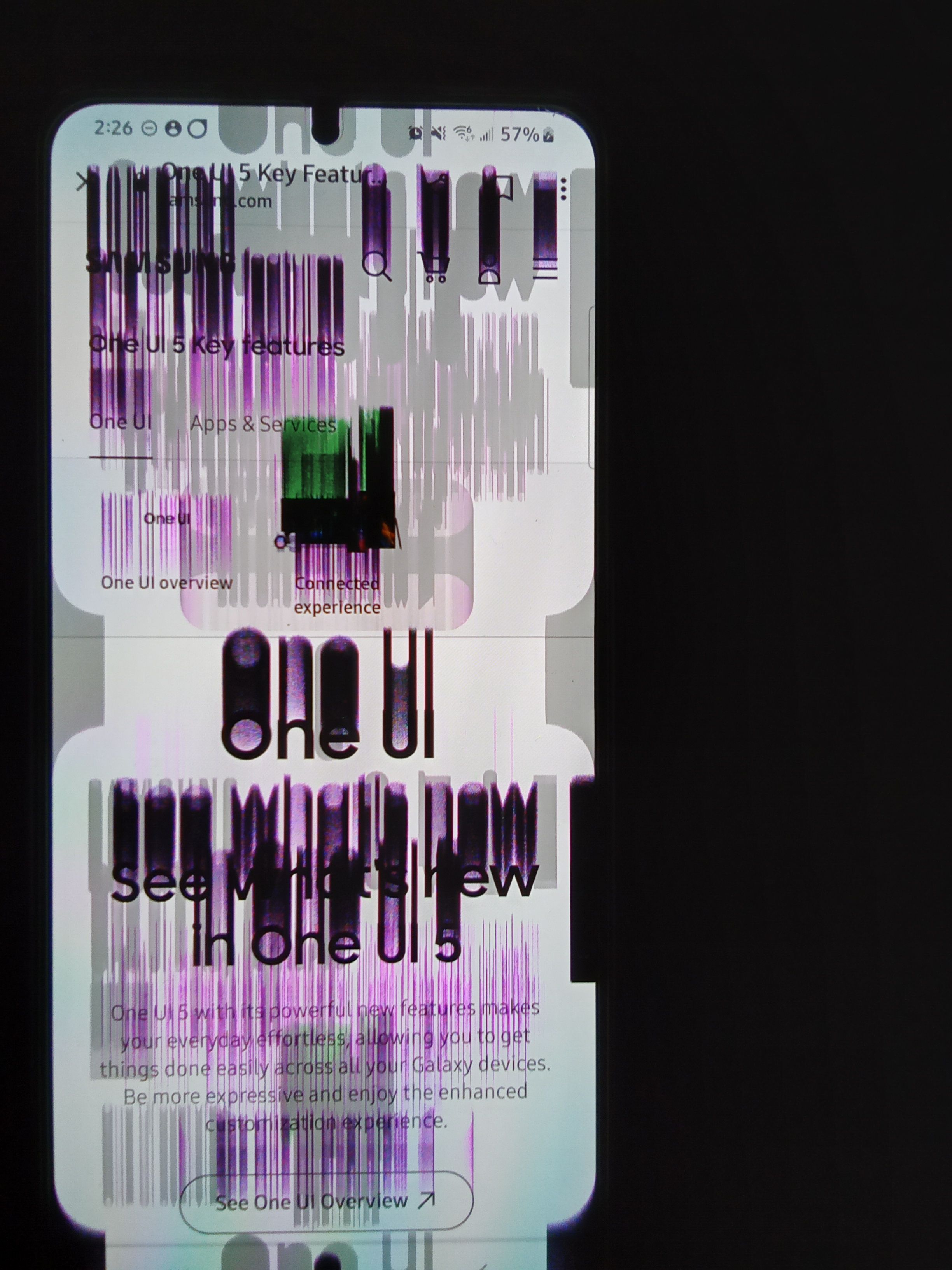 Solved NEW PICTUREPink and green screen since update Samsung