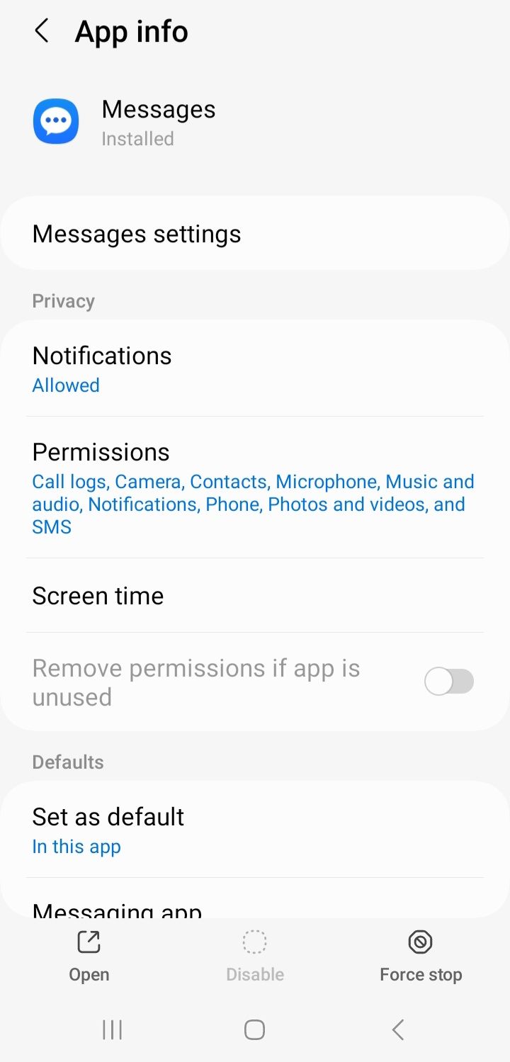 Solved: How do you disable the Samsung Messages App? - Samsung