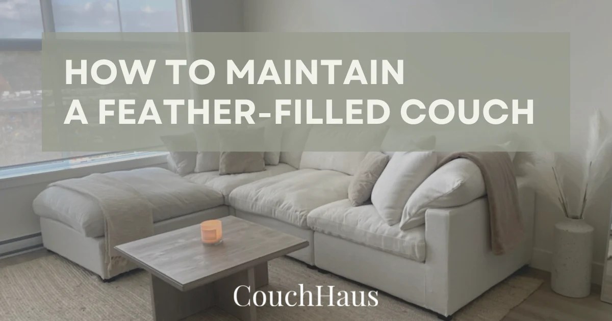 How to Maintain FeatherFilled Couches