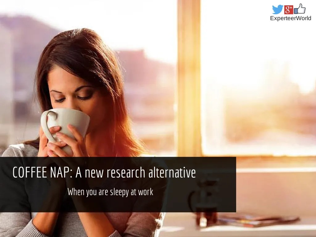 Sleepy at work try the 'coffee nap' Experteer Magazine