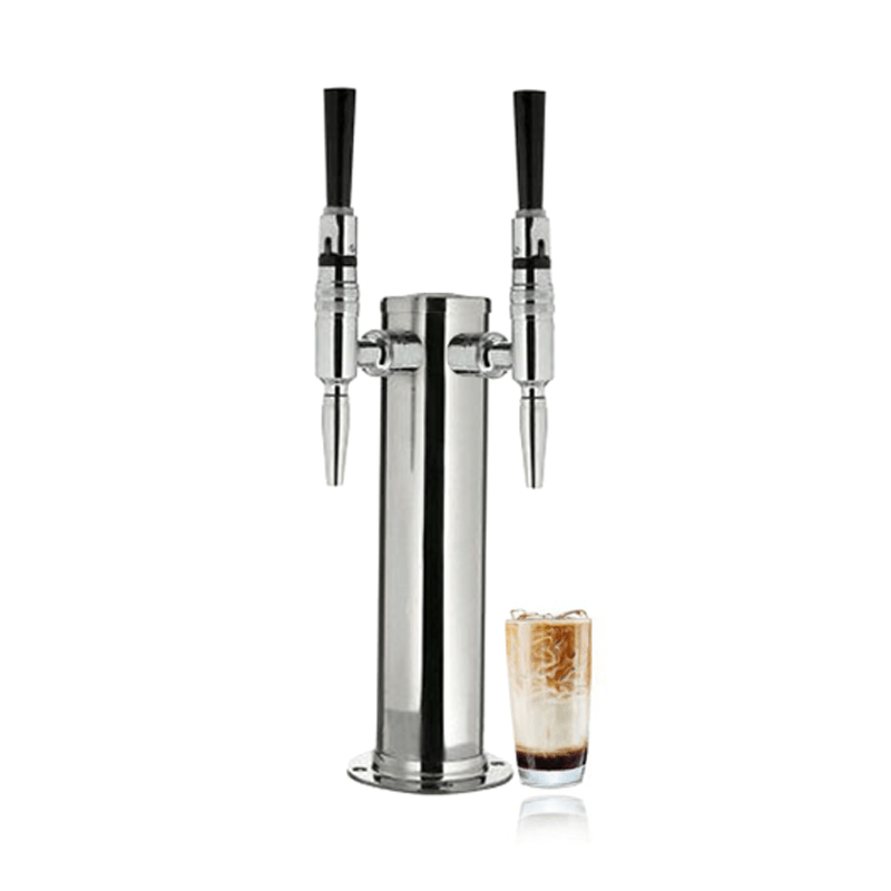2 Tap Cold Brew Tower SS Polished 100 SS Contact Krome Dispense