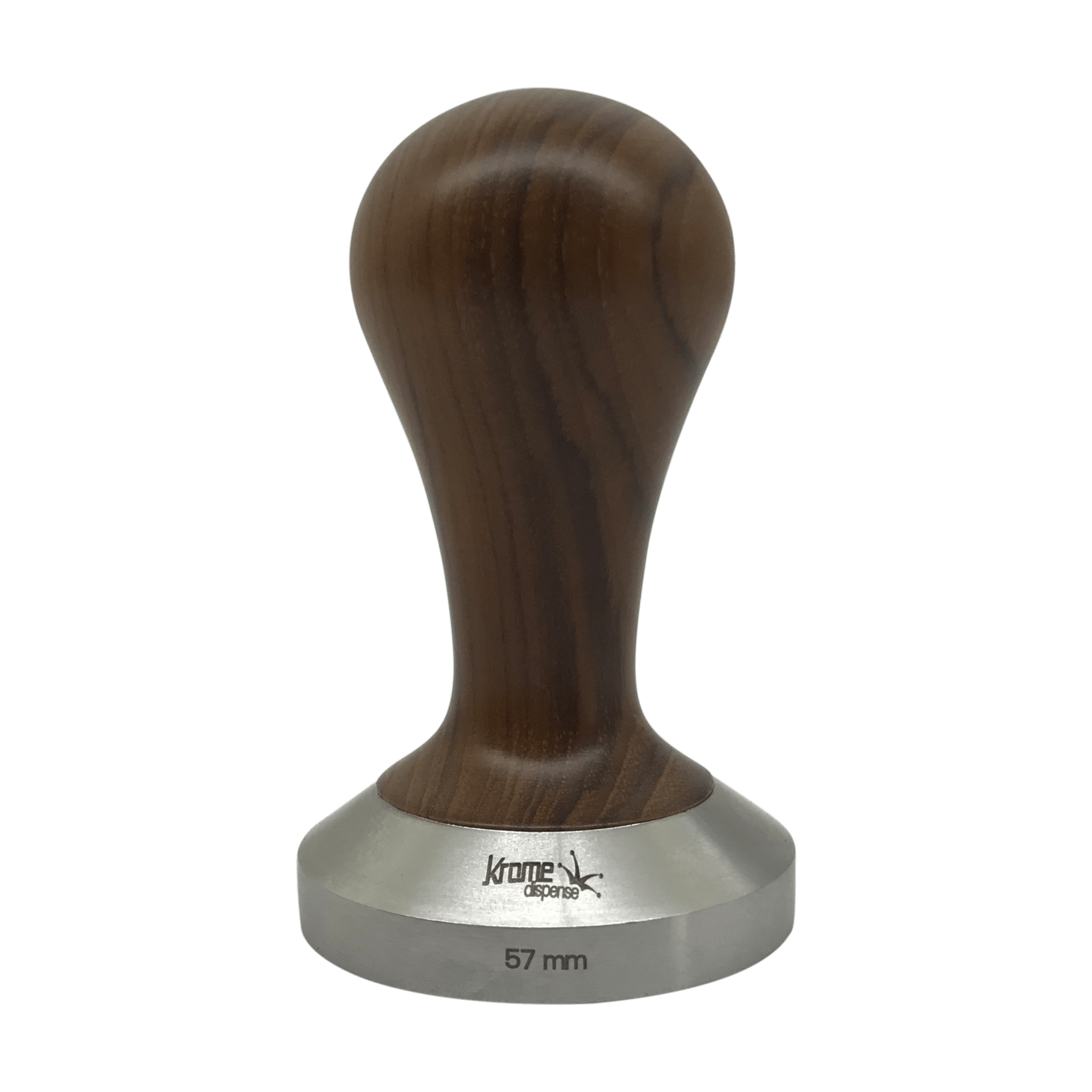 Coffee Tamper 54mm Wooden Handle Krome Dispense