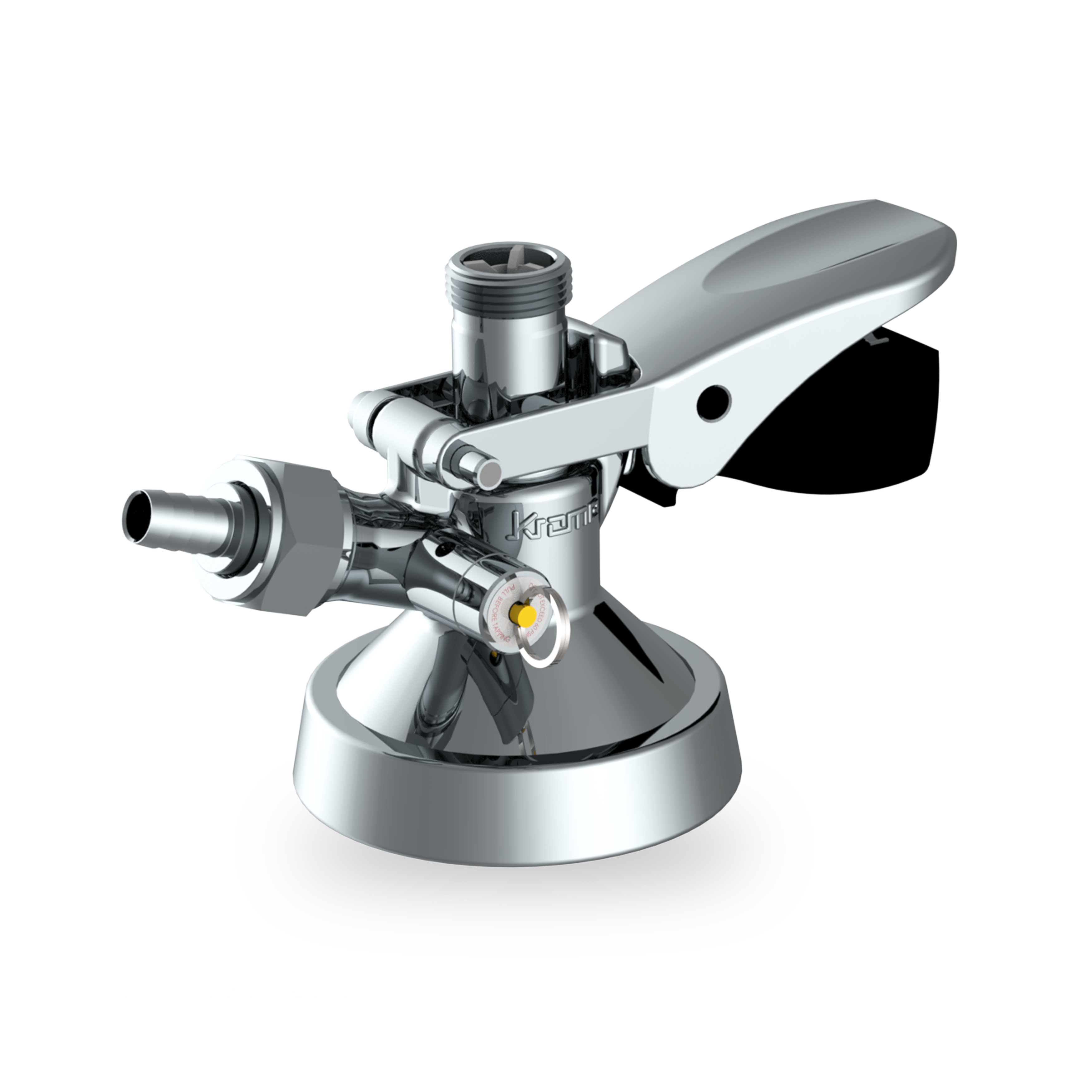 Key Keg Coupler with PRV 5/8" Thread Krome Dispense