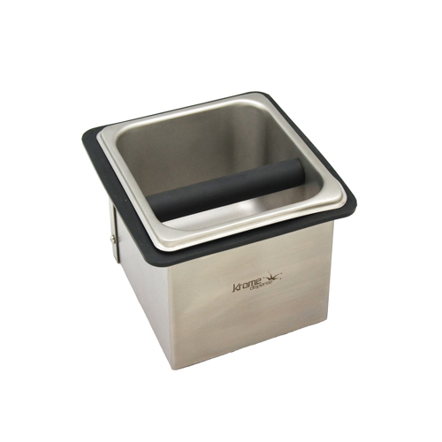 Krome Dispense » 7.32″X7.32″X5.07″ Stainless Steel Counter Top Knock Box