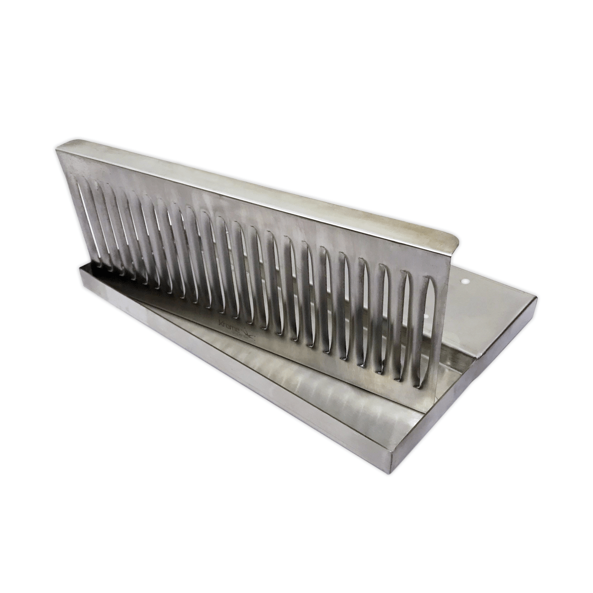 Under Bar Mount Drip Tray With Drain Stainless Steel Krome Dispense