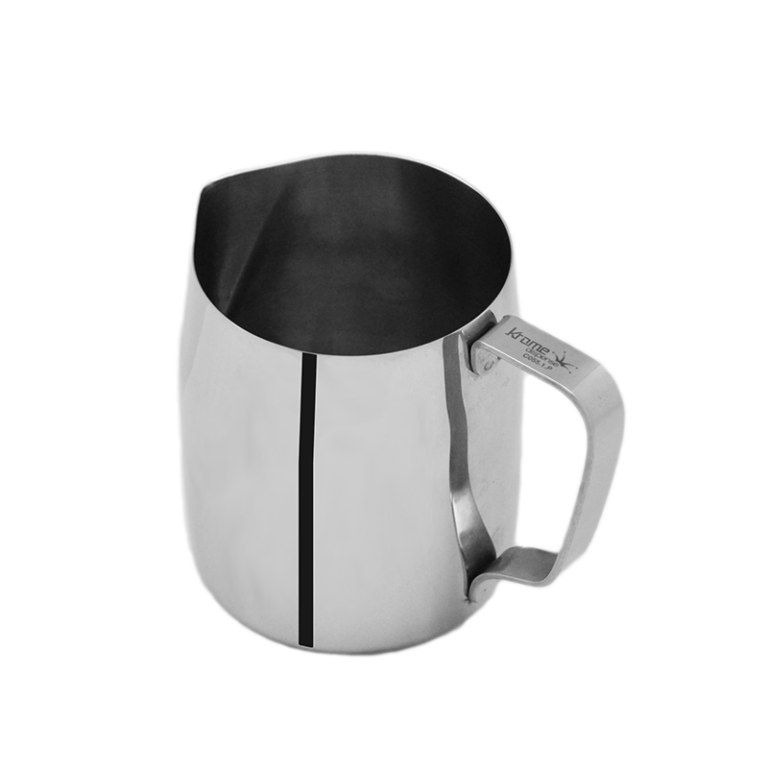 Stainless steel milk pitcher 13.5Oz, 400ml Krome Dispense