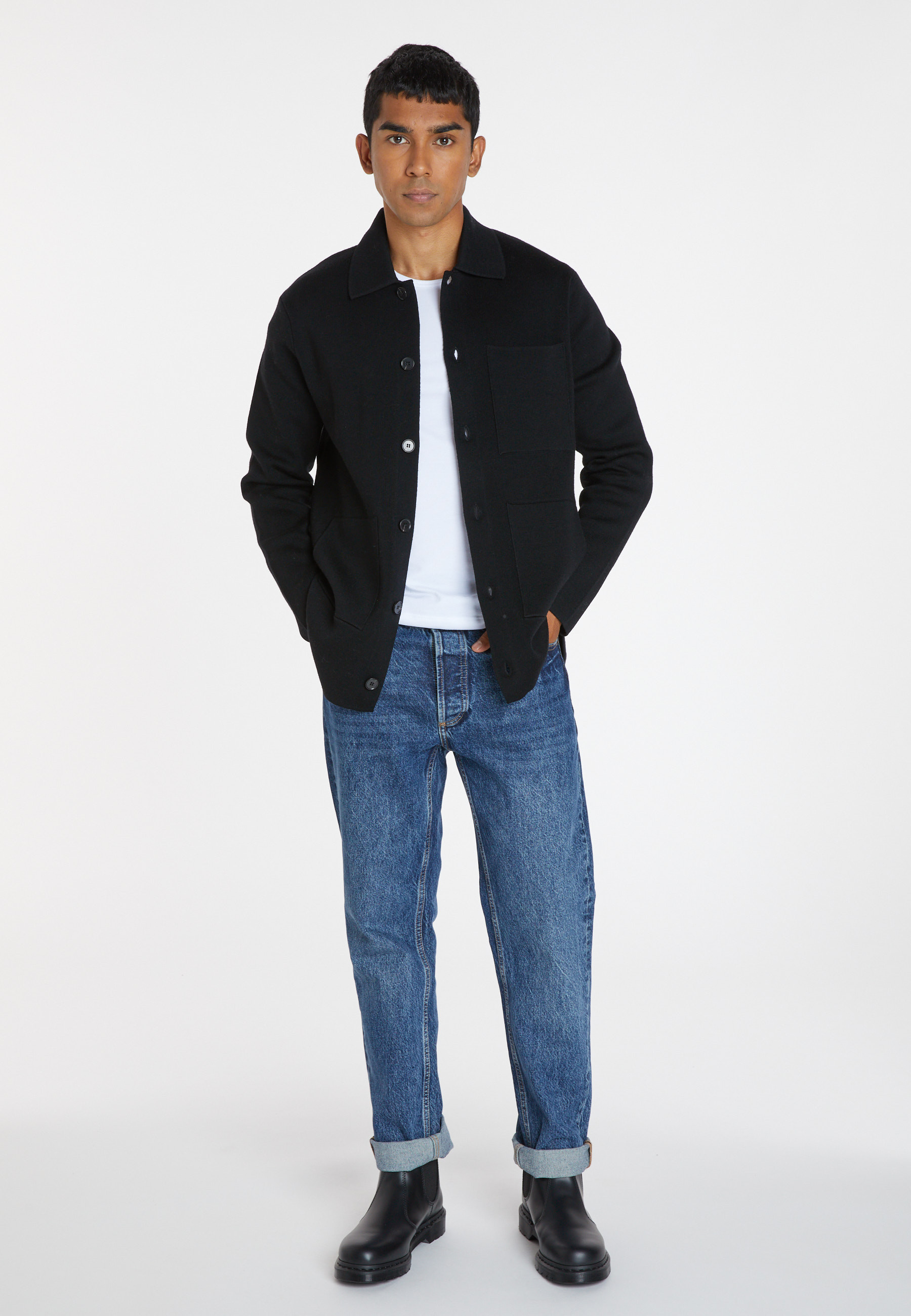 Merino wool buttondown jacket Samuel