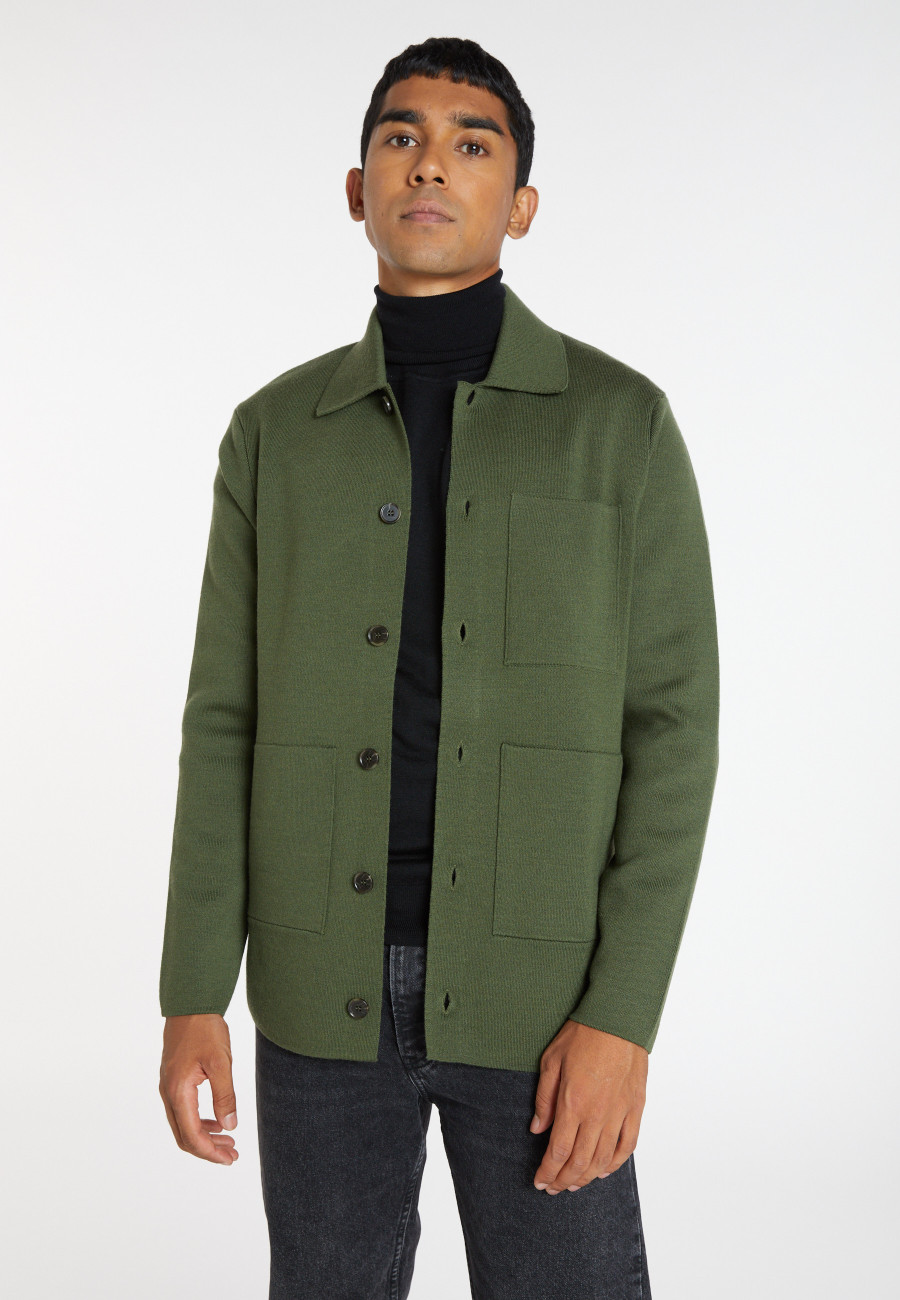 Merino wool buttondown jacket Samuel