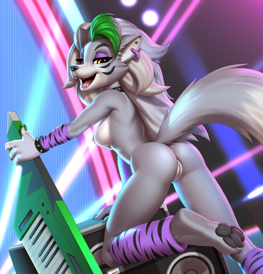 Rule 34 - absurd res armwear ass breasts canid canine canis female five