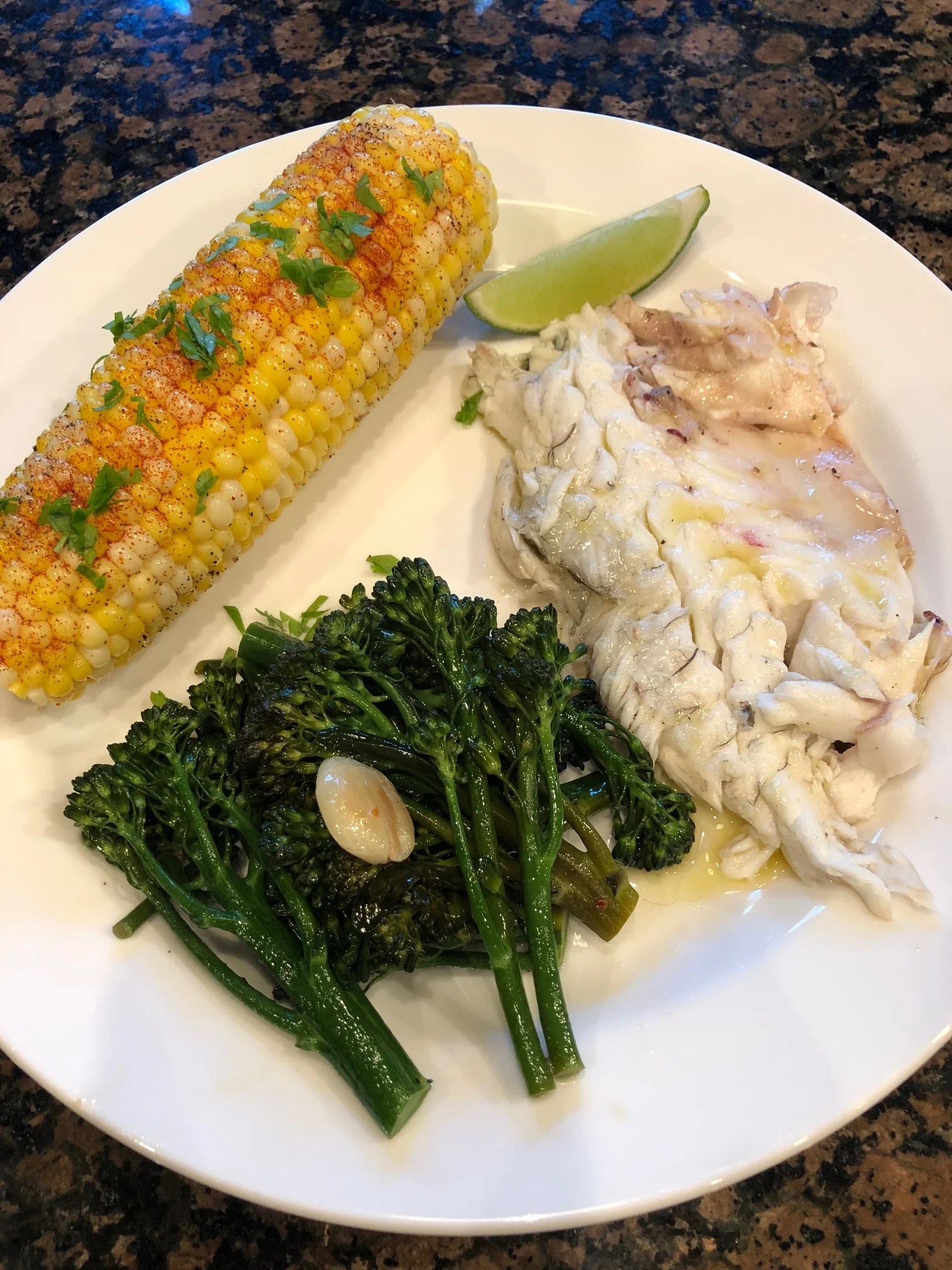 Whole Herbed Seabass w/ Lime Vinaigrette — Big Green Egg Forum