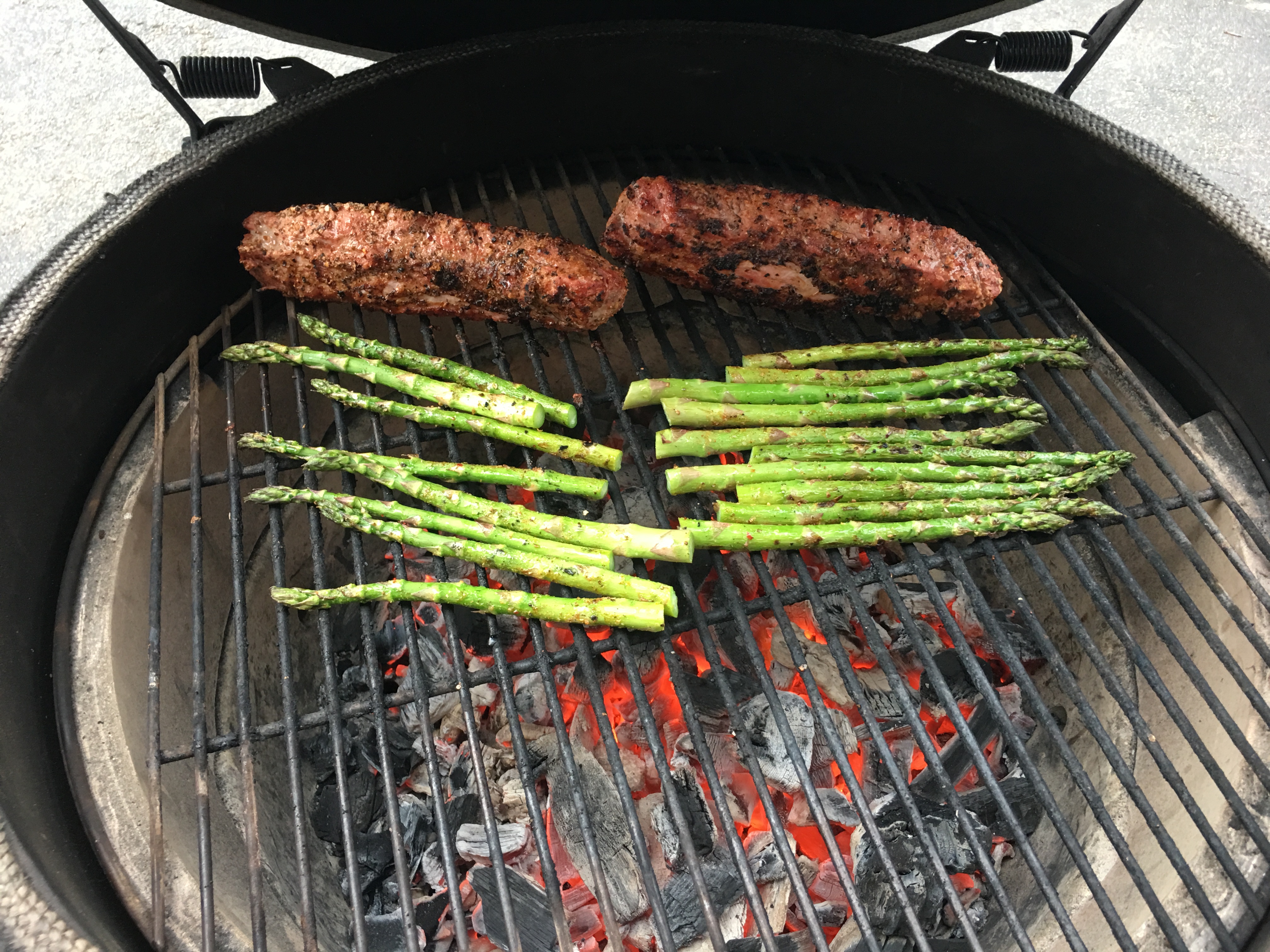 Pork and asparagus — Big Green Egg Forum