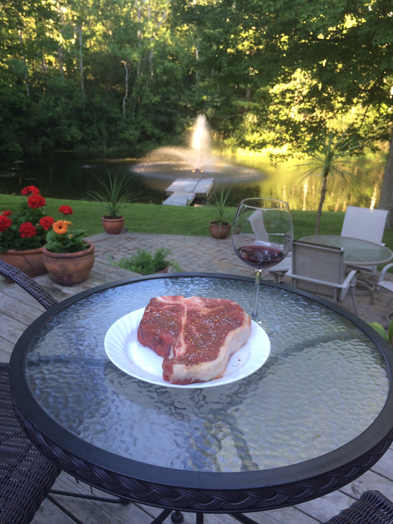 Huge porterhouse reverse sear — Big Green Egg Forum