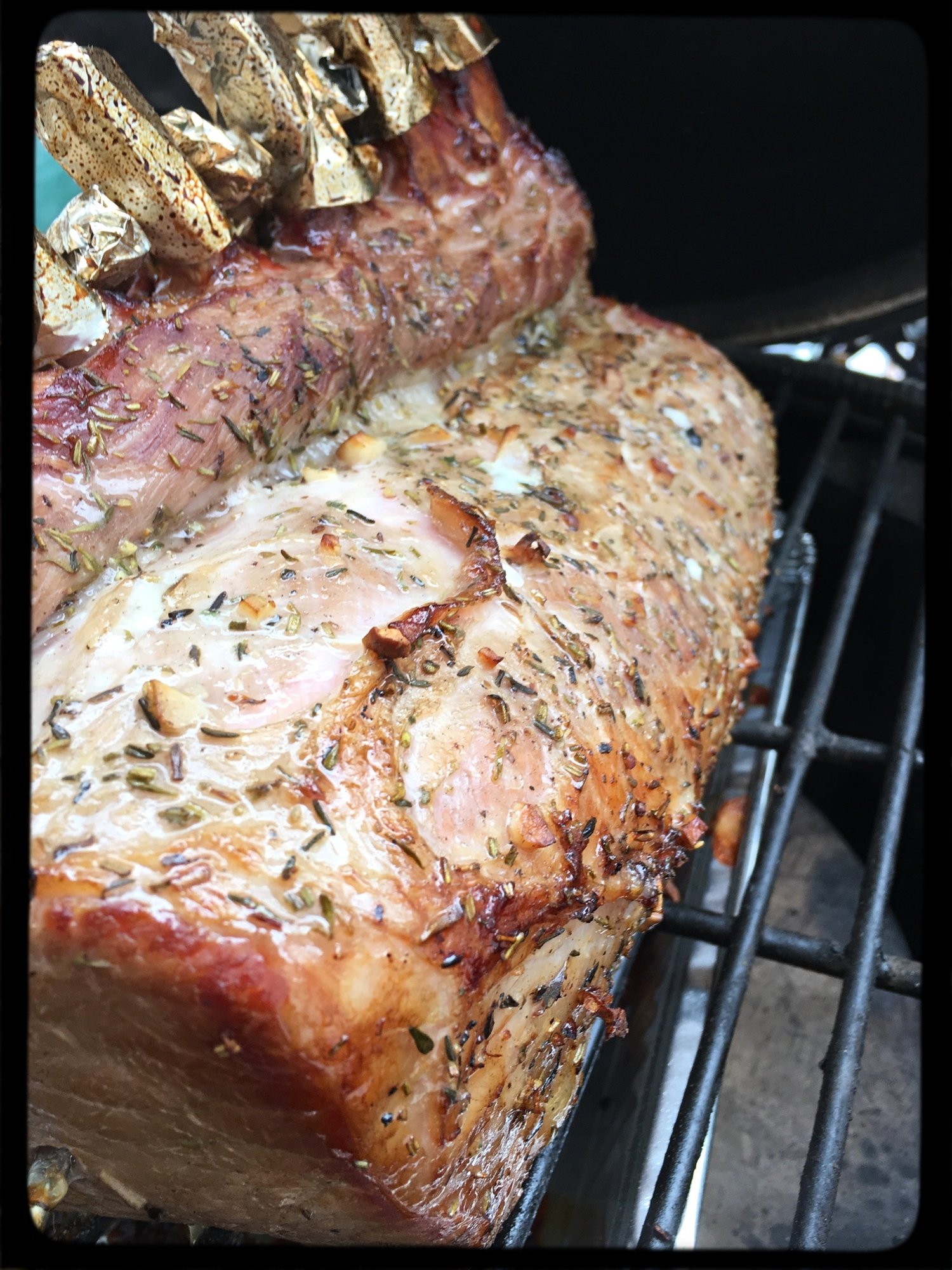 How to? Bone in pork loin roast — Big Green Egg EGGhead Forum The