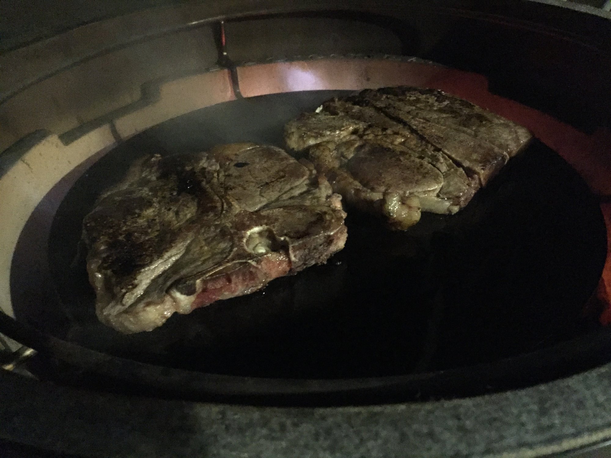 Some monstrous porterhouse — Big Green Egg Forum