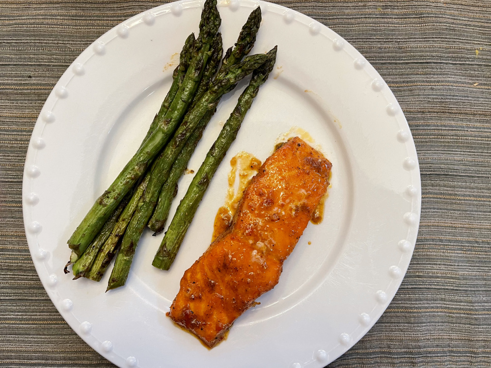 Cedar Plank Salmon and Asparagus — Big Green Egg Forum