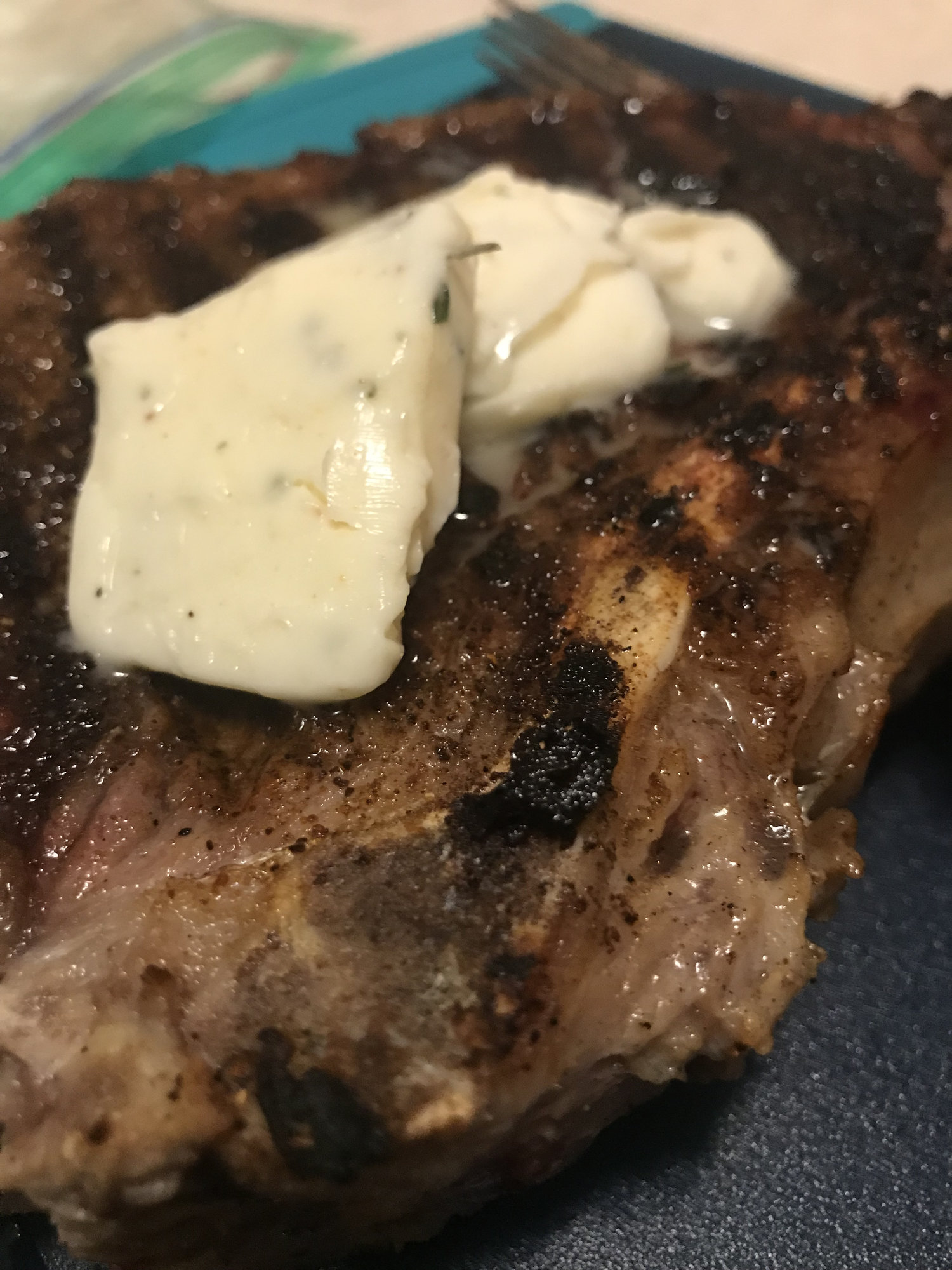 Norah Grace made 2 inch steaks — Big Green Egg Forum