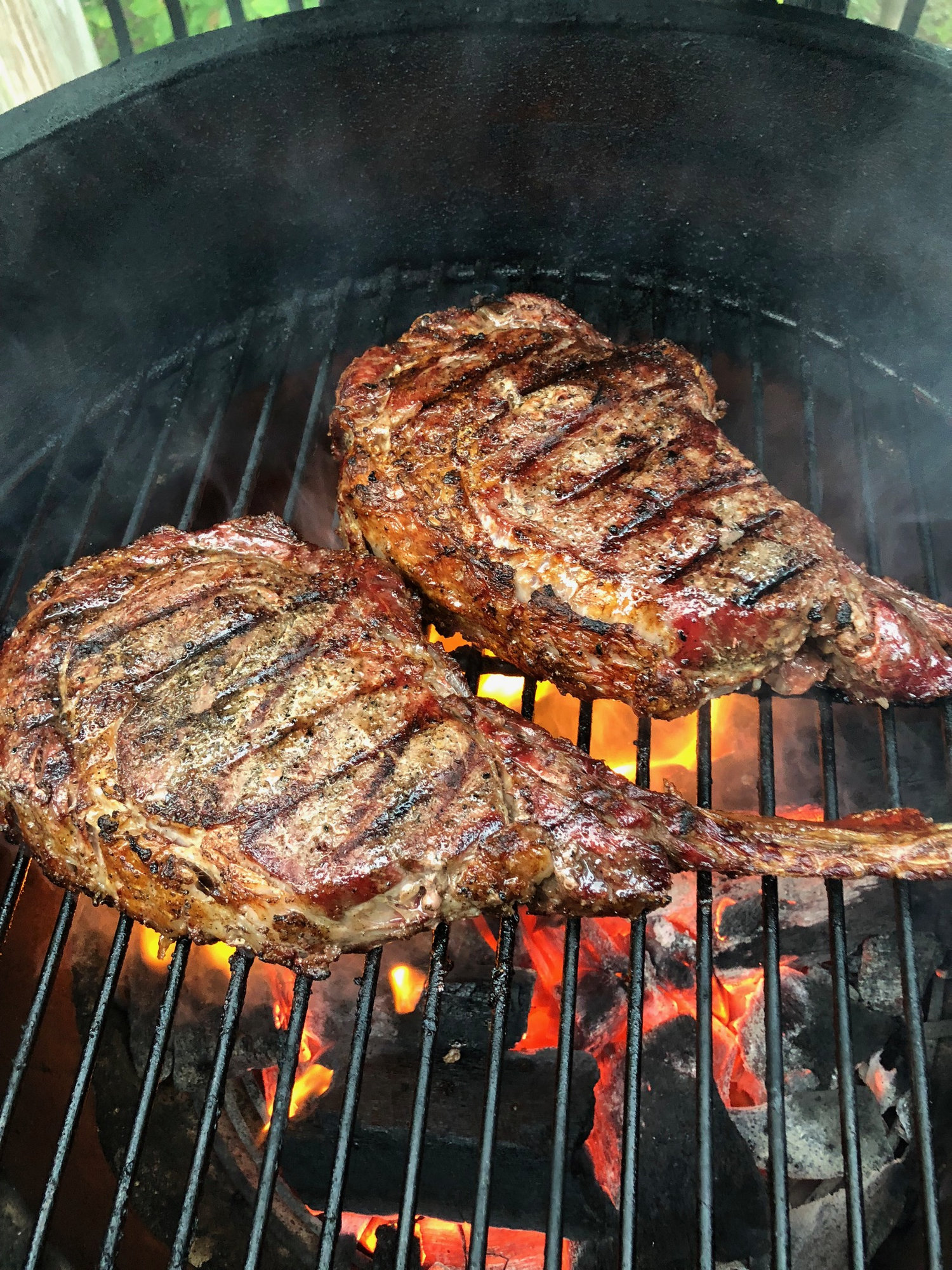 Costco Tomahawks & Grilled Artichokes — Big Green Egg Forum