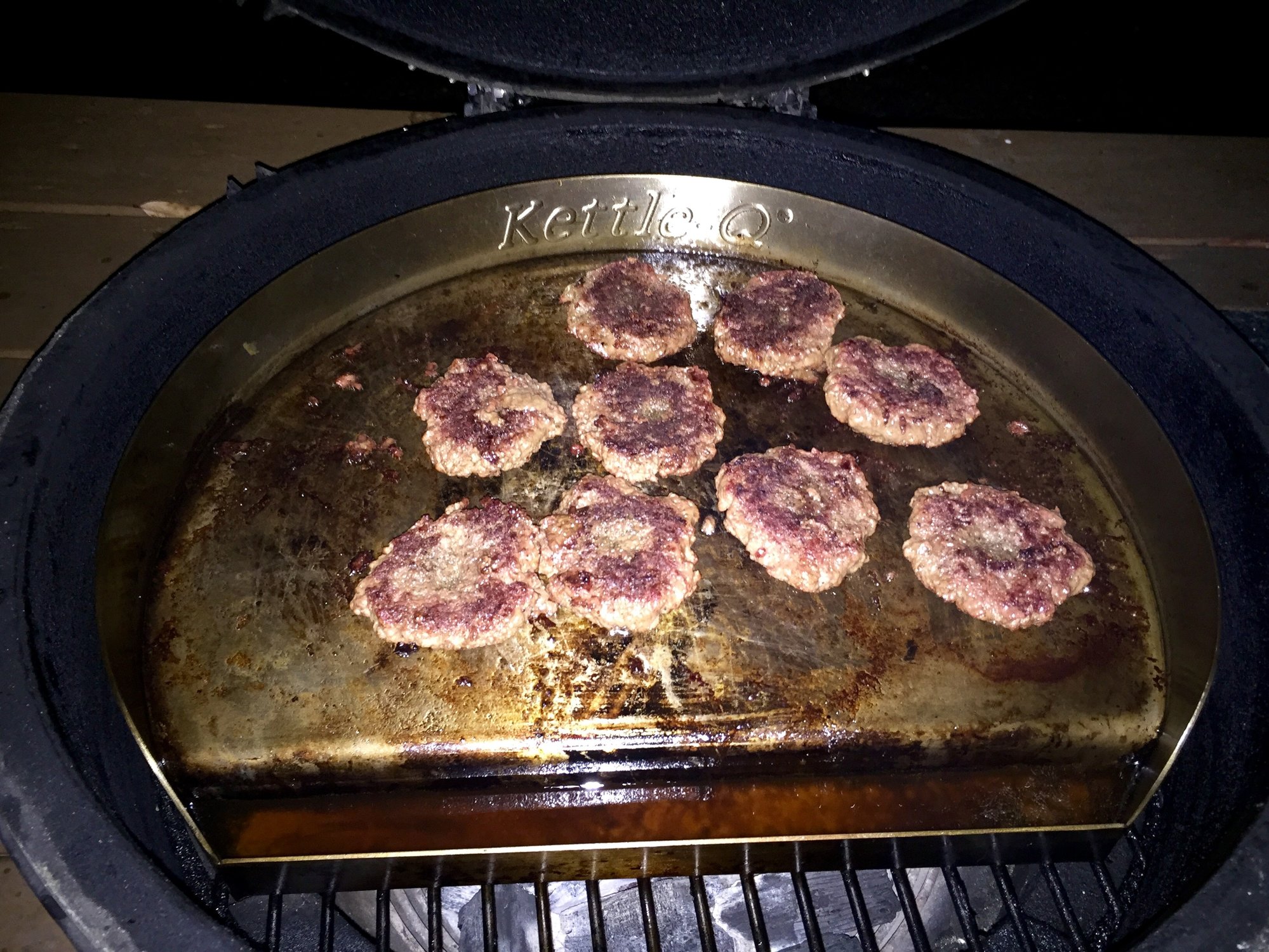 Griddle sliders on the LBGE — Big Green Egg Forum