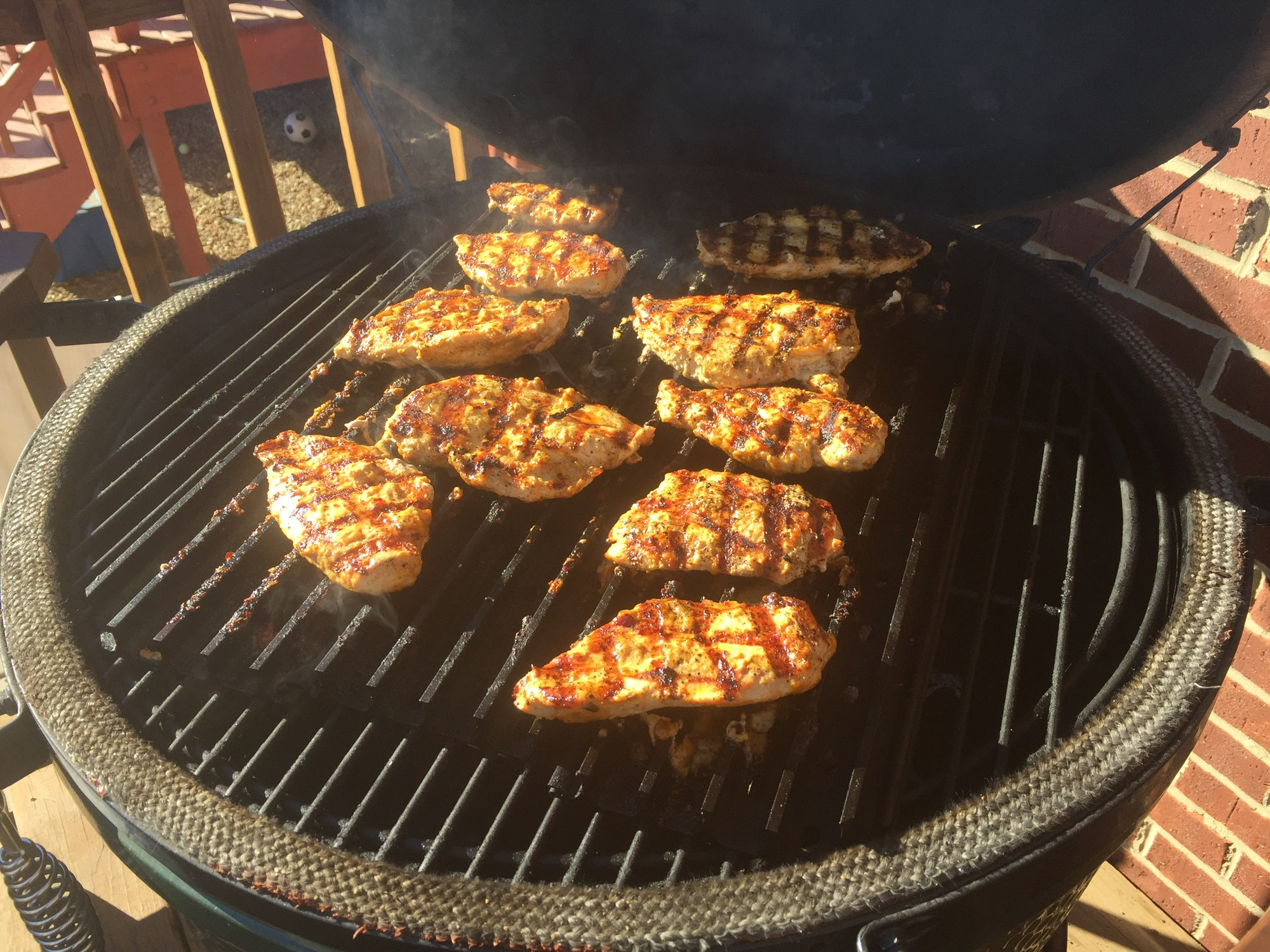 Mayo Slathered Boneless Skinless Chicken Breasts — Big Green Egg Forum